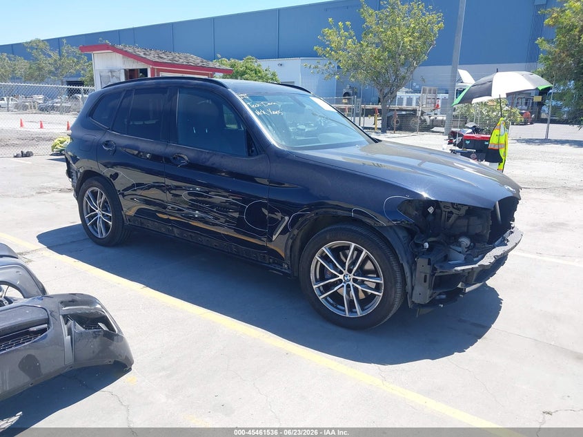 2018 BMW X3 VIN 5UXTS3C52J0Y97726 IAAI salvage auction — FRONT & REAR, Salvage (California), sold $12,300 on 2026-07-20 (photo 1)