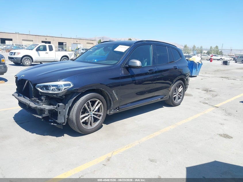 2018 BMW X3 VIN 5UXTS3C52J0Y97726 IAAI salvage auction — FRONT & REAR, Salvage (California), sold $12,300 on 2026-07-20 (photo 2)