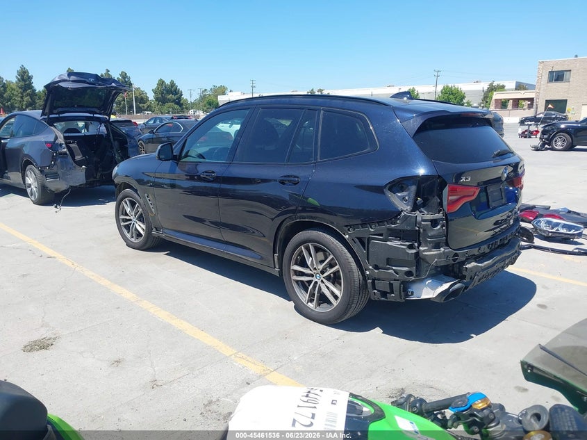 2018 BMW X3 VIN 5UXTS3C52J0Y97726 IAAI salvage auction — FRONT & REAR, Salvage (California), sold $12,300 on 2026-07-20 (photo 3)