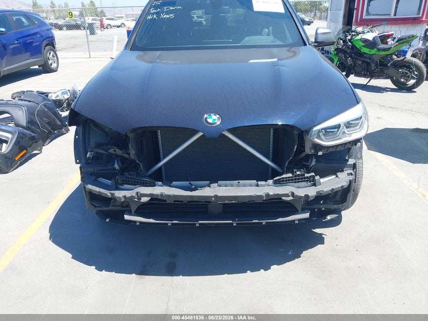 2018 BMW X3 VIN 5UXTS3C52J0Y97726 IAAI salvage auction — FRONT & REAR, Salvage (California), sold $12,300 on 2026-07-20 (photo 6)