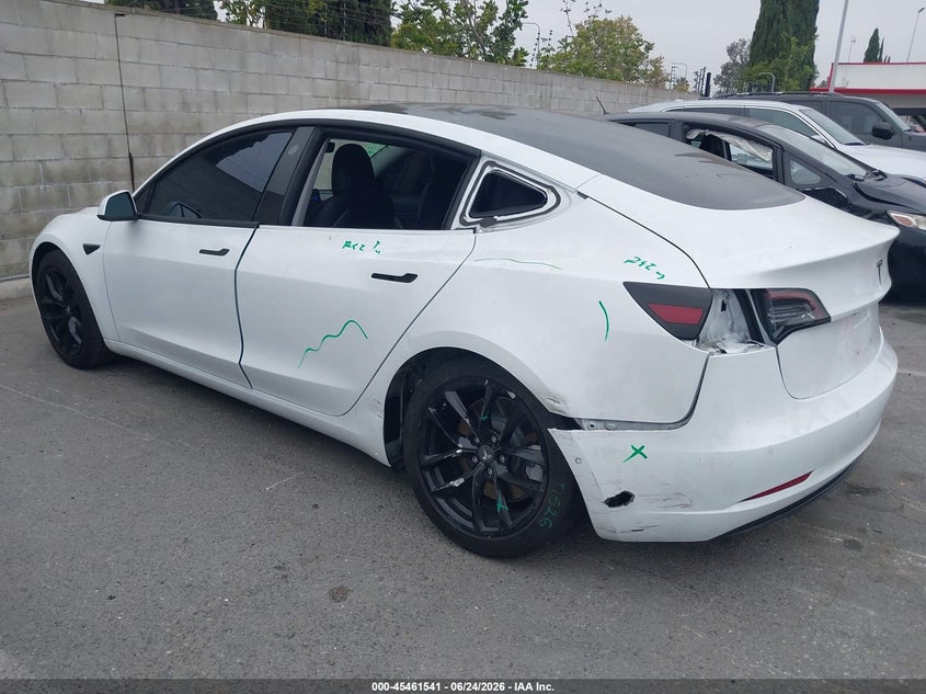 2018 Tesla Model 3 VIN 5YJ3E1EA4JF062560 IAAI salvage auction — LEFT REAR, Wait Title, sold $6,700 on 2026-08-31 (photo 3)
