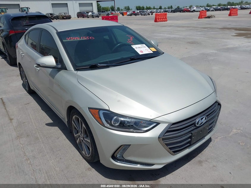2018 Hyundai Elantra VIN 5NPD84LF8JH350448 IAAI salvage auction — WATER/FLOOD, Salvage (Texas), sold $3,250 on 2026-07-09 (photo 1)