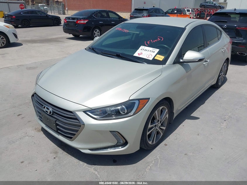 2018 Hyundai Elantra VIN 5NPD84LF8JH350448 IAAI salvage auction — WATER/FLOOD, Salvage (Texas), sold $3,250 on 2026-07-09 (photo 2)