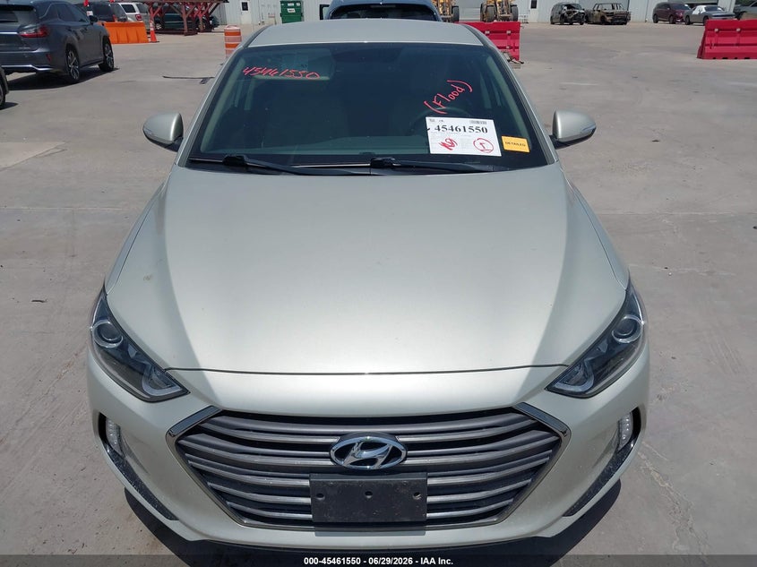 2018 Hyundai Elantra VIN 5NPD84LF8JH350448 IAAI salvage auction — WATER/FLOOD, Salvage (Texas), sold $3,250 on 2026-07-09 (photo 6)