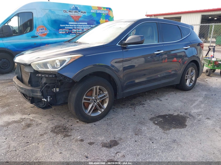 2017 Hyundai Santa fe VIN 5XYZTDLB2HG402384 IAAI salvage auction — NORMAL WEAR, Clear (Florida), sold $2,400 on 2026-07-06 (photo 2)
