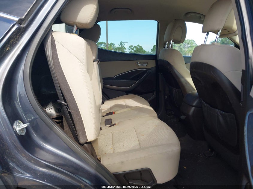 2017 Hyundai Santa fe VIN 5XYZTDLB2HG402384 IAAI salvage auction — NORMAL WEAR, Clear (Florida), sold $2,400 on 2026-07-06 (photo 8)