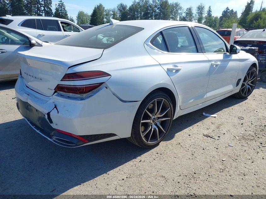 2026 Genesis G70 VIN KMTG64SC7TU170432 IAAI salvage auction — REAR END, Clear (California), sold $20,000 on 2026-07-15 (photo 4)
