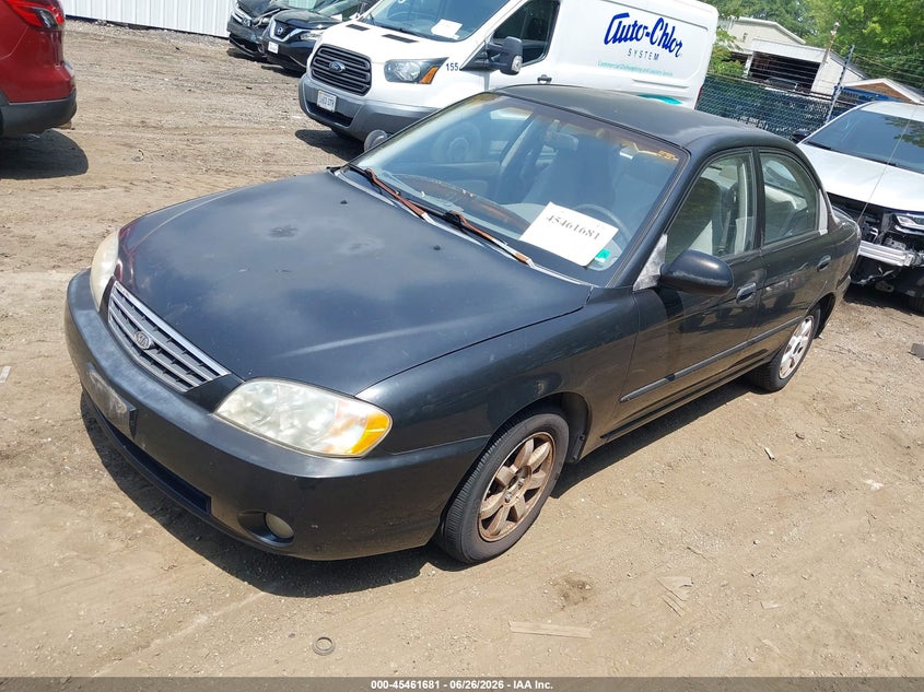 2003 Kia Spectra VIN KNAFB121435286004 IAAI salvage auction — NORMAL WEAR, Clear (Virginia), sold $225 on 2026-07-23 (photo 2)