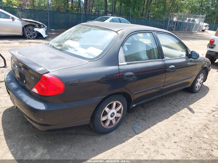2003 Kia Spectra VIN KNAFB121435286004 IAAI salvage auction — NORMAL WEAR, Clear (Virginia), sold $225 on 2026-07-23 (photo 4)