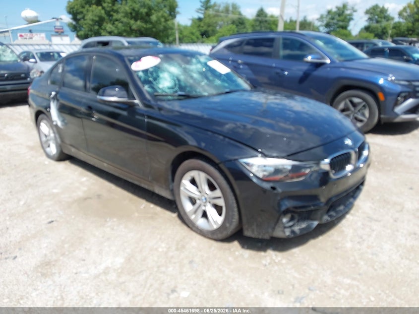 2016 BMW 3er VIN WBA8E9G54GNT84711 IAAI salvage auction — HAIL, Salvage (Illinois), sold $775 on 2026-08-18 (photo 1)