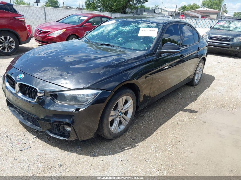 2016 BMW 3er VIN WBA8E9G54GNT84711 IAAI salvage auction — HAIL, Salvage (Illinois), sold $775 on 2026-08-18 (photo 2)