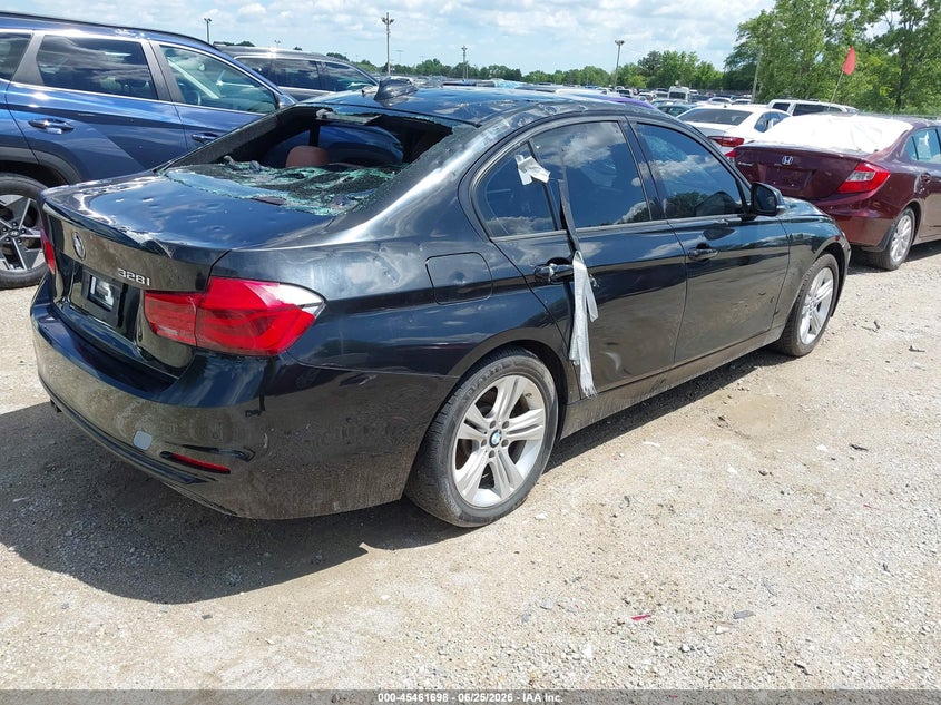 2016 BMW 3er VIN WBA8E9G54GNT84711 IAAI salvage auction — HAIL, Salvage (Illinois), sold $775 on 2026-08-18 (photo 4)