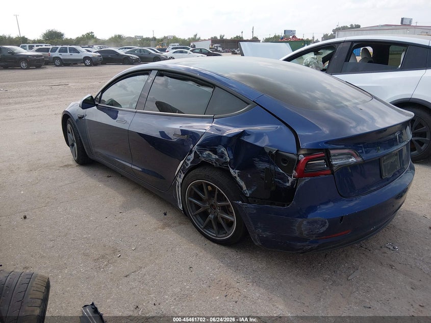2023 Tesla Model 3 VIN 5YJ3E1EA0PF383472 IAAI salvage auction — REAR END, Original (Texas), sold $6,300 on 2026-08-02 (photo 3)