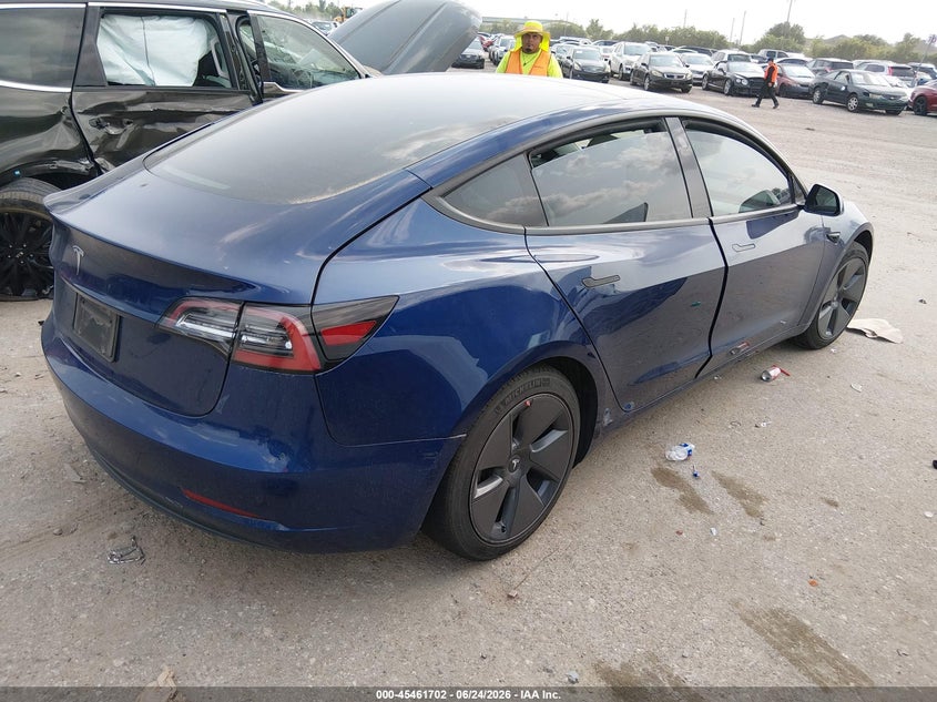 2023 Tesla Model 3 VIN 5YJ3E1EA0PF383472 IAAI salvage auction — REAR END, Original (Texas), sold $6,300 on 2026-08-02 (photo 4)