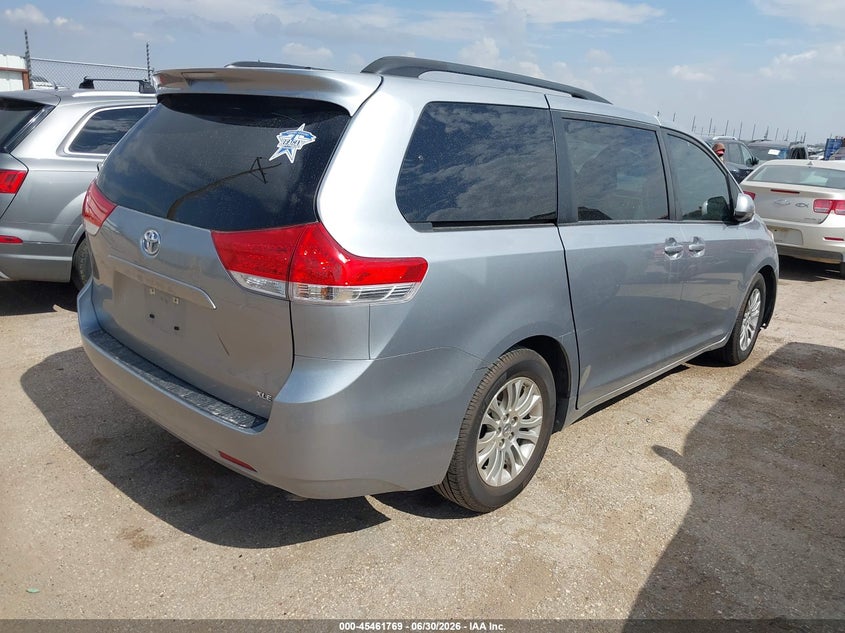 2011 Toyota Sienna VIN 5TDYK3DC2BS123947 IAAI salvage auction — WATER/FLOOD, Salvage (Texas), sold $3,300 on 2026-07-10 (photo 4)