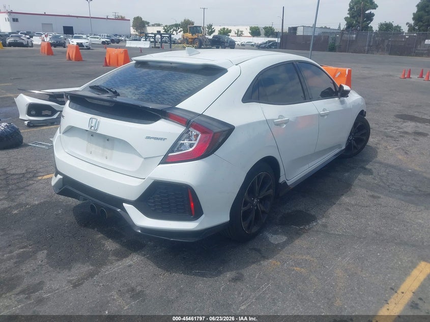 2018 Honda Civic VIN SHHFK7G45JU204543 IAAI salvage auction — FRONT END, Salvage (California), sold $6,000 on 2026-07-13 (photo 4)