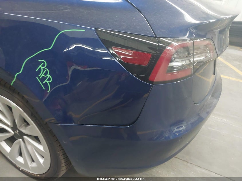 2021 Tesla Model 3 VIN 5YJ3E1EA7MF870499 IAAI salvage auction — LEFT REAR, Salvage (Arizona), sold $5,500 on 2026-07-30 (photo 6)