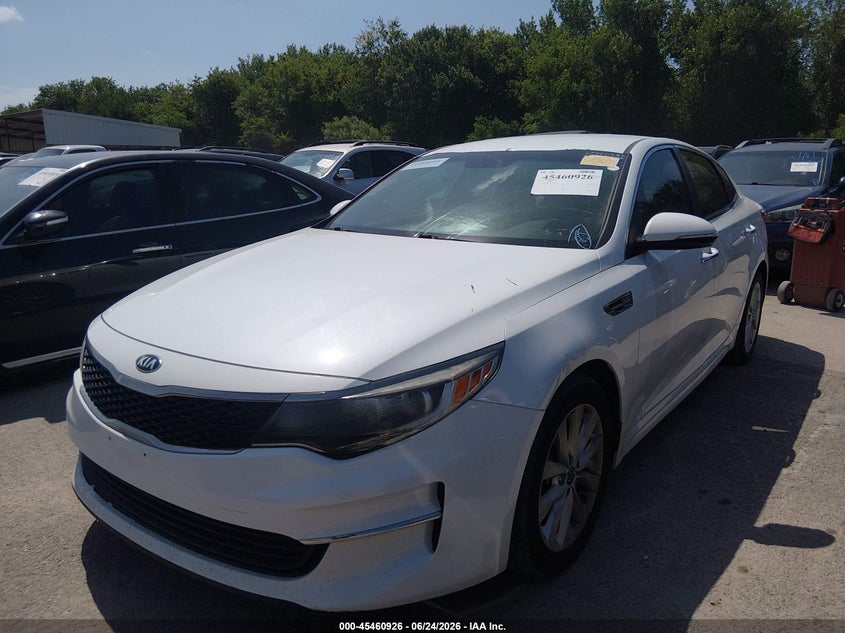 2018 Kia Optima VIN 5XXGT4L32JG256983 IAAI salvage auction — MECHANICAL, Original (Texas), sold $2,375 on 2026-07-06 (photo 2)
