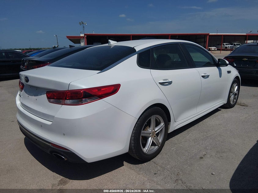 2018 Kia Optima VIN 5XXGT4L32JG256983 IAAI salvage auction — MECHANICAL, Original (Texas), sold $2,375 on 2026-07-06 (photo 4)