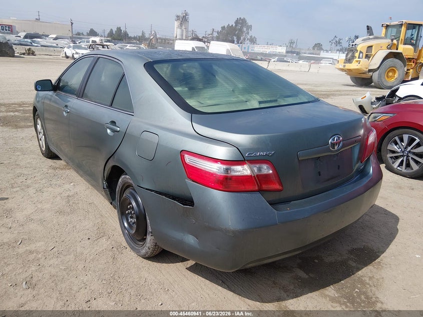 2007 Toyota Camry VIN JTNBE46K473002395 IAAI salvage auction — REAR END, Salvage (California), sold $950 on 2026-07-22 (photo 3)