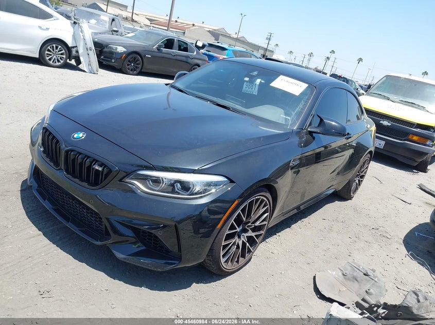 2019 BMW M2 VIN WBS2U7C51KVB08979 IAAI salvage auction — RIGHT FRONT, Salvage Title, sold $20,675 on 2026-07-15 (photo 2)