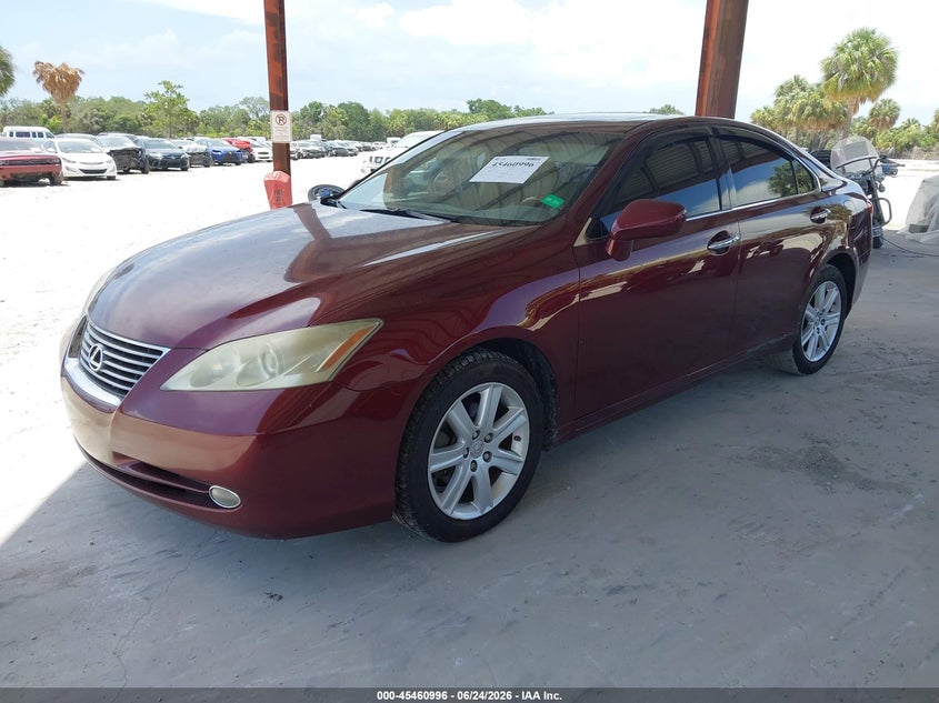 2008 Lexus Es 350 VIN JTHBJ46G982241670 IAAI salvage auction — NORMAL WEAR, Clear (Florida), sold $400 on 2026-07-14 (photo 2)