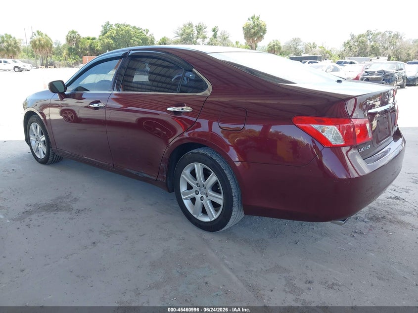 2008 Lexus Es 350 VIN JTHBJ46G982241670 IAAI salvage auction — NORMAL WEAR, Clear (Florida), sold $400 on 2026-07-14 (photo 3)
