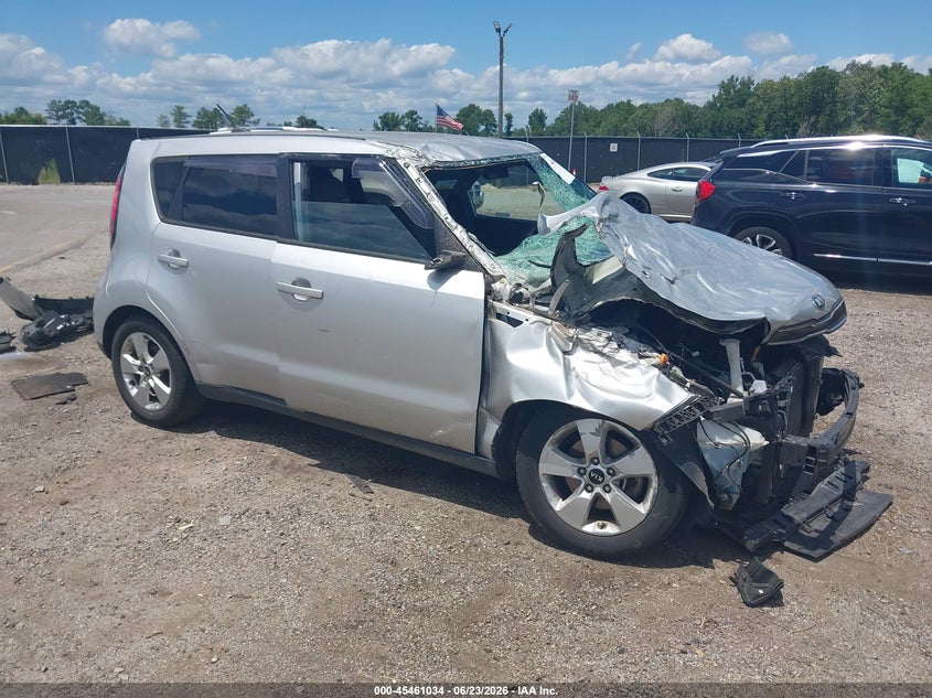 2019 Kia Soul VIN KNDJN2A24K7000949 IAAI salvage auction — FRONT END, Salvage Title, sold $600 on 2026-08-02 (photo 1)