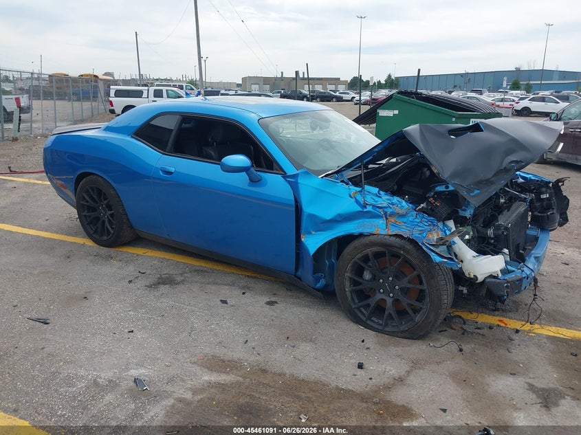 2015 Dodge Challenger VIN 2C3CDZFJ4FH804347 IAAI salvage auction — FRONT END, Wait Title, sold $7,600 on 2026-08-20 (photo 1)