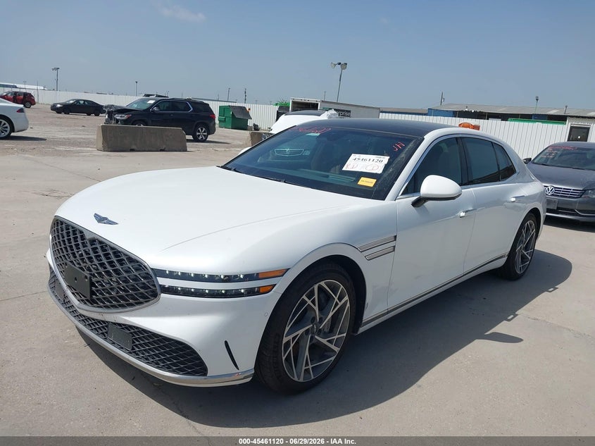 2023 Genesis G90 VIN KMTFB4SD6PU024772 IAAI salvage auction — Water/Flood, Non-Repairable (Texas), sold $26,000 on 2026-07-09 (photo 2)