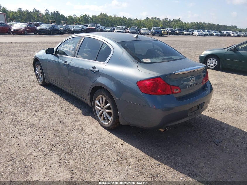 2007 Infiniti G35 VIN JNKBV61F17M813994 IAAI salvage auction — NORMAL WEAR, Salvage (Texas), sold $350 on 2026-07-28 (photo 3)