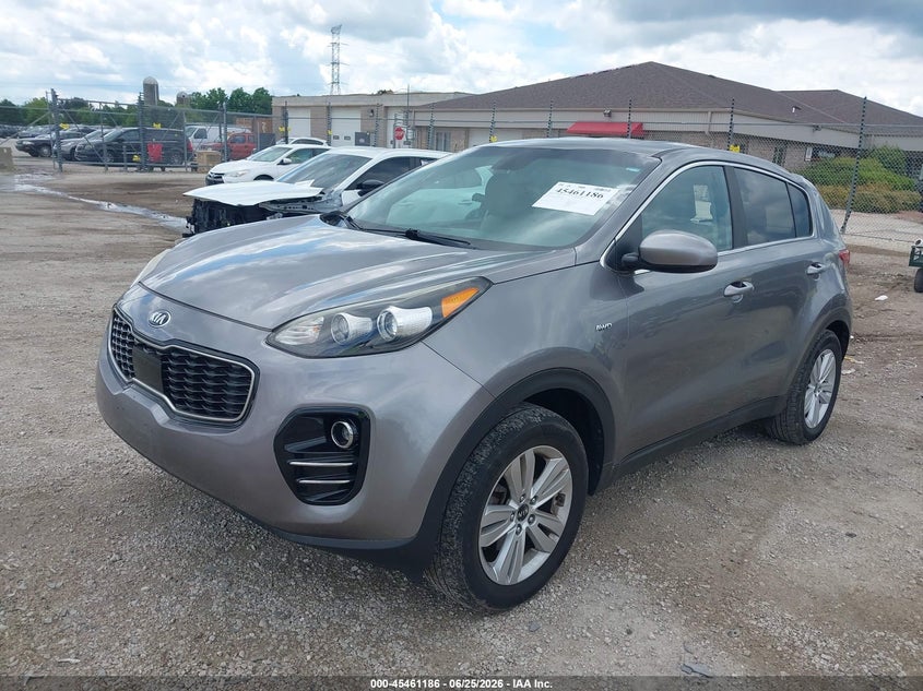 2017 Kia Sportage VIN KNDPMCAC2H7273683 IAAI salvage auction — RIGHT SIDE, Salvage Title, sold $1,750 on 2026-07-28 (photo 2)