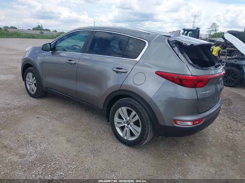 2017 Kia Sportage VIN KNDPMCAC2H7273683 IAAI salvage auction — RIGHT SIDE, Salvage Title, sold $1,750 on 2026-07-28 (photo 3)