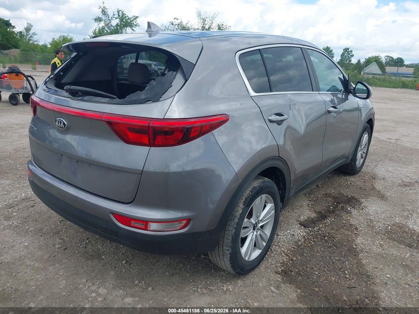2017 Kia Sportage VIN KNDPMCAC2H7273683 IAAI salvage auction — RIGHT SIDE, Salvage Title, sold $1,750 on 2026-07-28 (photo 4)