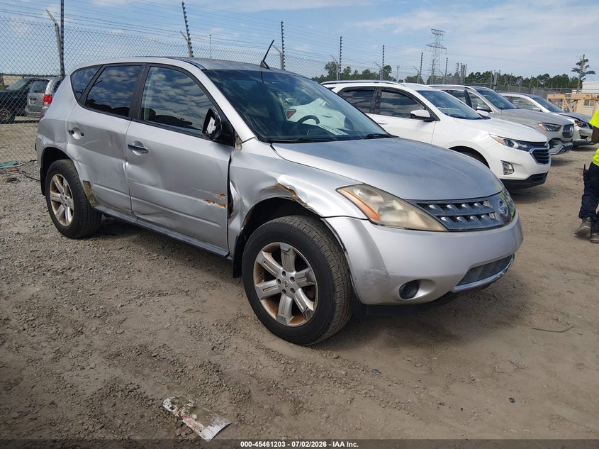 2006 Nissan Murano VIN JN8AZ08T76W416761 IAAI salvage auction — SIDE, Bill Of Sale (Georgia), sold $550 on 2026-07-17 (photo 1)