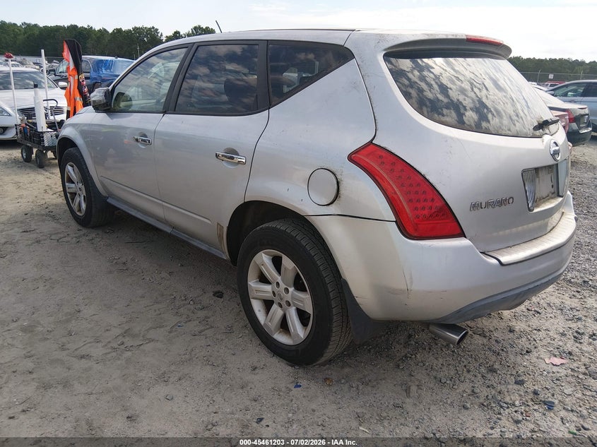 2006 Nissan Murano VIN JN8AZ08T76W416761 IAAI salvage auction — SIDE, Bill Of Sale (Georgia), sold $550 on 2026-07-17 (photo 3)