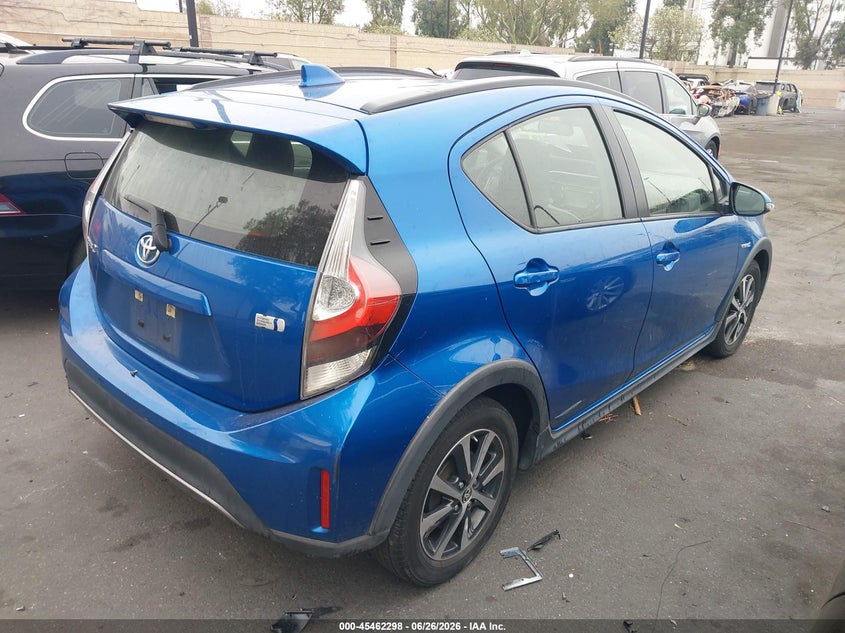 2018 Toyota Prius c VIN JTDKDTB37J1601116 IAAI salvage auction — LEFT SIDE, Salvage Title, sold $3,300 on 2026-07-17 (photo 4)