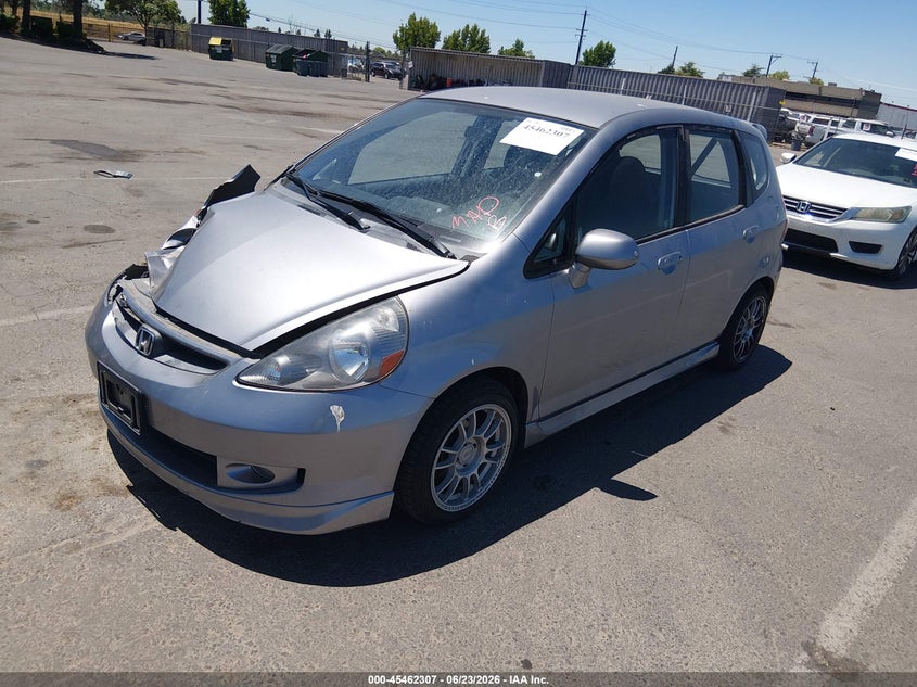 2008 Honda Fit VIN JHMGD38618S012346 IAAI salvage auction — FRONT END, Salvage (California), sold $1,350 on 2026-07-22 (photo 2)