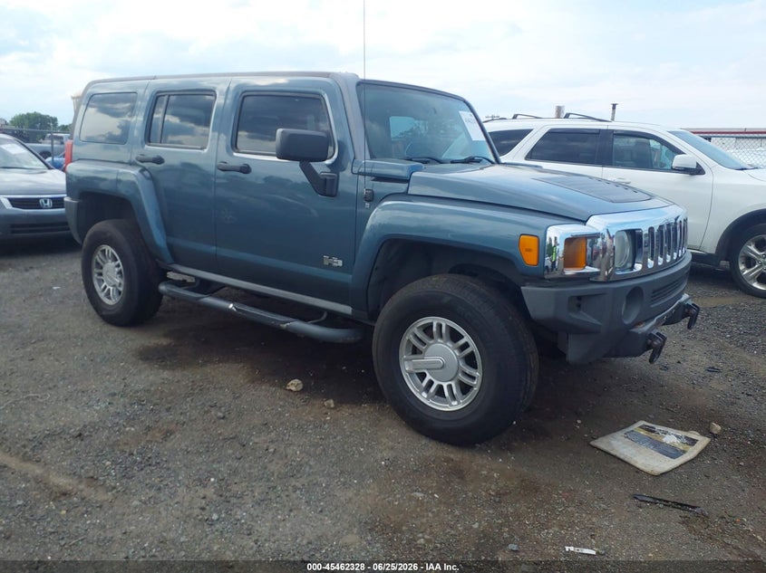 2007 Hummer H3 VIN 5GTDN13E078123334 IAAI salvage auction — NORMAL WEAR, Clear (New Jersey), sold $600 on 2026-07-06 (photo 1)