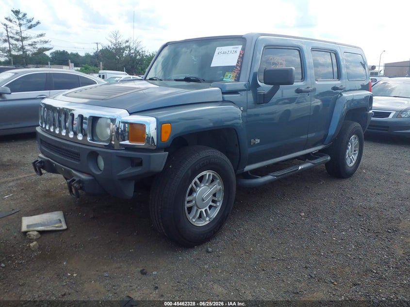 2007 Hummer H3 VIN 5GTDN13E078123334 IAAI salvage auction — NORMAL WEAR, Clear (New Jersey), sold $600 on 2026-07-06 (photo 2)