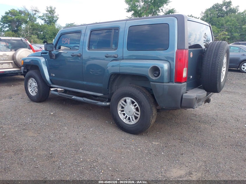 2007 Hummer H3 VIN 5GTDN13E078123334 IAAI salvage auction — NORMAL WEAR, Clear (New Jersey), sold $600 on 2026-07-06 (photo 3)