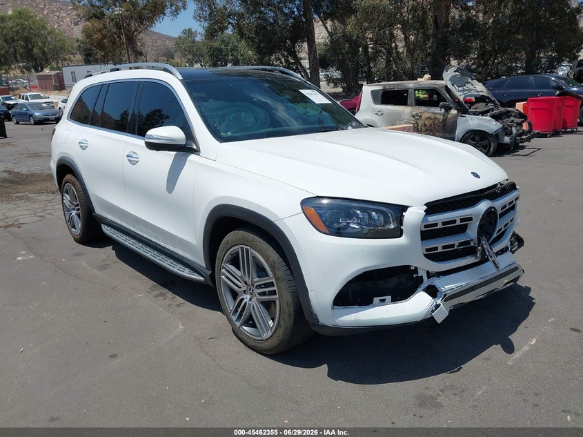 2020 Mercedes-benz Gls-klasse VIN 4JGFF5KE8LA295499 IAAI salvage auction — LEFT FRONT, Salvage (California), sold $15,400 on 2026-07-29 (photo 1)