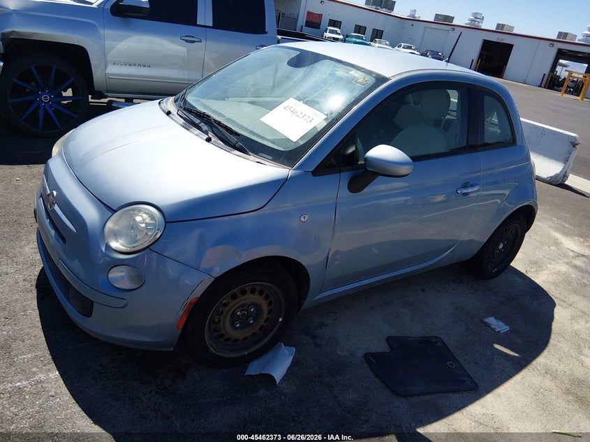 2015 Fiat 500 VIN 3C3CFFAR8FT555886 IAAI salvage auction — NORMAL WEAR, Clear (Nevada), sold $100 on 2026-07-10 (photo 2)