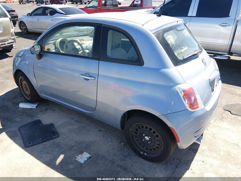 2015 Fiat 500 VIN 3C3CFFAR8FT555886 IAAI salvage auction — NORMAL WEAR, Clear (Nevada), sold $100 on 2026-07-10 (photo 3)
