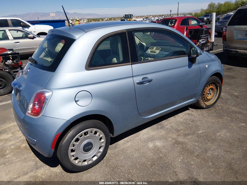 2015 Fiat 500 VIN 3C3CFFAR8FT555886 IAAI salvage auction — NORMAL WEAR, Clear (Nevada), sold $100 on 2026-07-10 (photo 4)