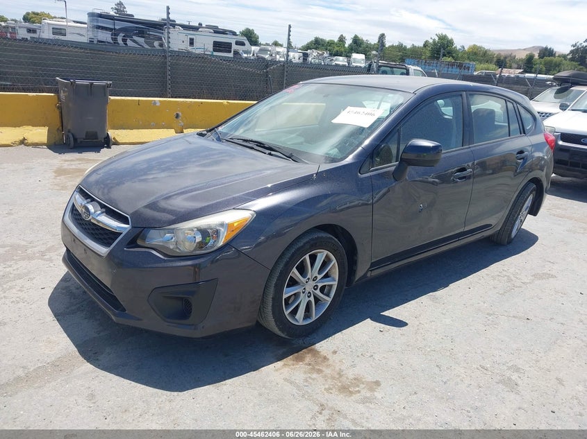 2014 Subaru Impreza VIN JF1GPAC63E8318354 IAAI salvage auction — RIGHT REAR, Salvage (California), sold $50 on 2026-07-23 (photo 2)