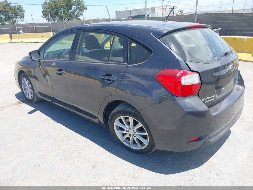 2014 Subaru Impreza VIN JF1GPAC63E8318354 IAAI salvage auction — RIGHT REAR, Salvage (California), sold $50 on 2026-07-23 (photo 3)