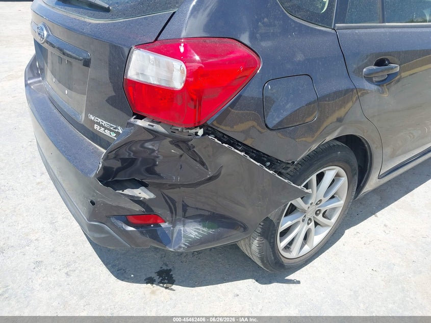 2014 Subaru Impreza VIN JF1GPAC63E8318354 IAAI salvage auction — RIGHT REAR, Salvage (California), sold $50 on 2026-07-23 (photo 6)