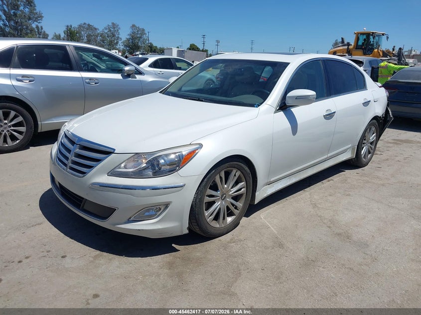 2012 Hyundai Genesis VIN KMHGC4DD1CU207192 IAAI salvage auction — REAR END, Salvage (California), sold $25 on 2026-07-29 (photo 2)