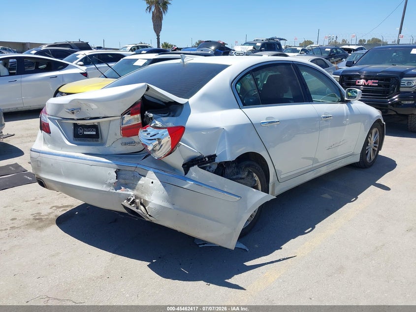 2012 Hyundai Genesis VIN KMHGC4DD1CU207192 IAAI salvage auction — REAR END, Salvage (California), sold $25 on 2026-07-29 (photo 4)